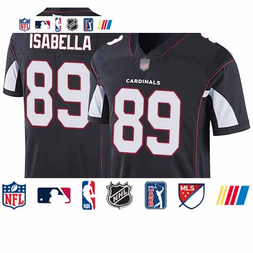 Personalized Cardinals #89 Andy Isabella Black Alternate Youth Stitched Football Untouchable Limited Jersey
