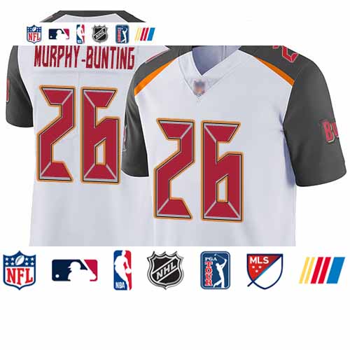Personalized Buccaneers #26 Sean Murphy-Bunting White Youth Stitched Football Untouchable Limited Jersey
