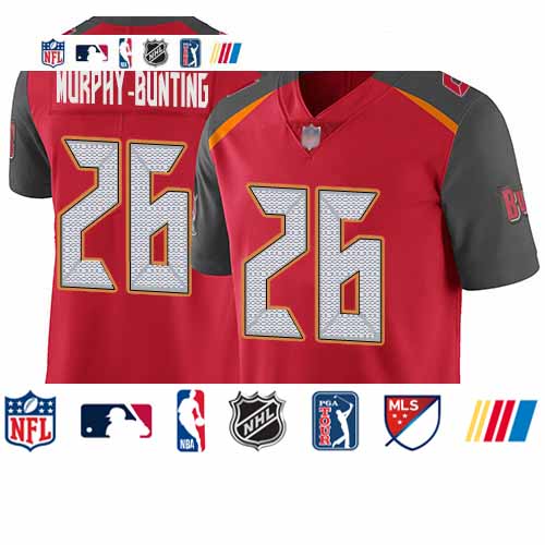 Personalized Buccaneers #26 Sean Murphy-Bunting Red Team Color Youth Stitched Football Untouchable Limited Jersey