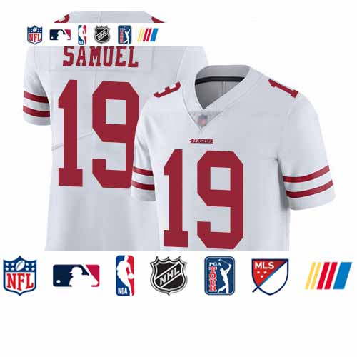 Personalized 49ers #19 Deebo Samuel White Youth Stitched Football Untouchable Limited Jersey