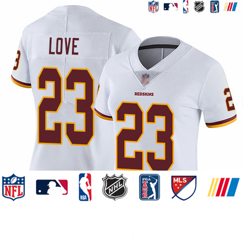 Personalized Redskins #23 Bryce Love White Women’s Stitched Football Untouchable Limited Jersey