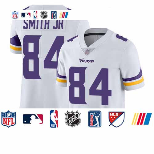 Personalized Vikings #84 Irv Smith Jr. White Men’s Stitched Football Untouchable Limited Jersey