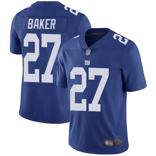 Personalized Giants #27 Deandre Baker Royal Blue Team Color Men’s Stitched Football Untouchable Limited Jersey