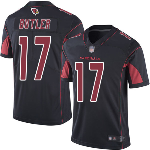 Personalized Cardinals #17 Hakeem Butler Black Men’s Stitched Football Limited Rush Jersey