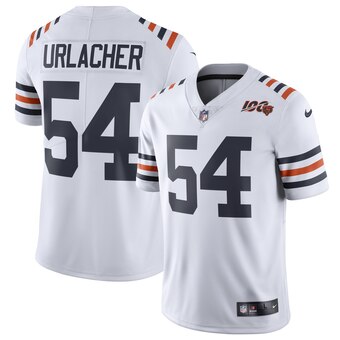 Personalized Men’s Chicago Bears #54 Brian Urlacher White 2019 100th Season Alternate Classic Limited Jersey