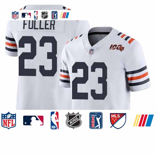 Personalized Bears #23 Kyle Fuller White Alternate Men’s Stitched Football Untouchable Limited 100th Season Jersey
