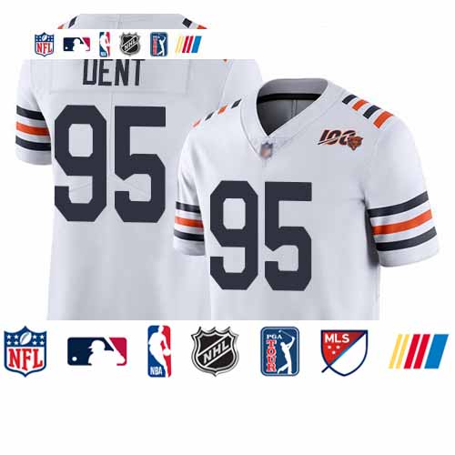 Personalized Bears #95 Richard Dent White Alternate Men’s Stitched Football Untouchable Limited 100th Season Jersey