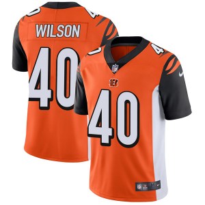 Personalized Cincinnati Bengals #40 Brandon Wilson Men’s Limited Orange Untouchable Jersey