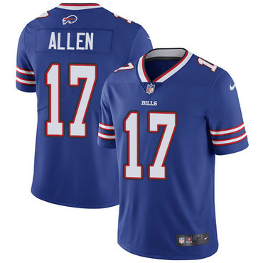 Personalized Bills #17 Josh Allen Royal Blue Team Color Stitched NFL Untouchable Limited Jersey