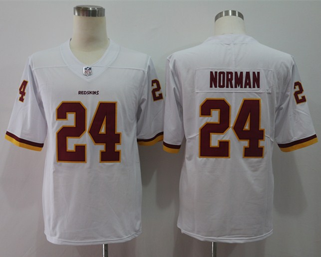 Personalized Redskins 24 Josh Norman White Untouchable Player Limited Jersey