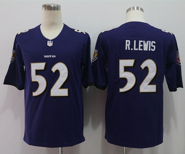 Personalized Ravens 52 Ray Lewis Purple Untouchable Player Limited Jersey
