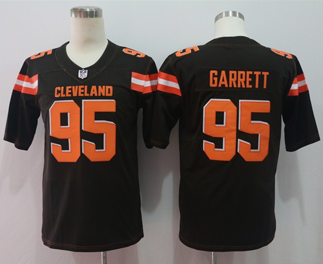 Personalized Browns 95 Myles Garrett Brown Untouchable Player Limited Jersey