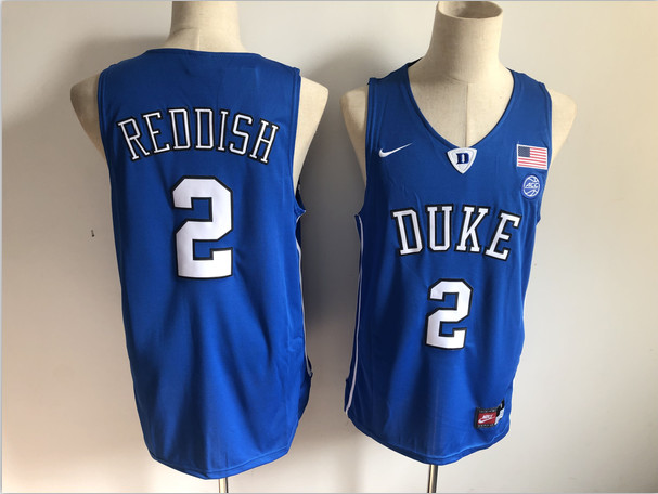 Personalized Duke Blue Devils 2 Cam Reddish Blue College Basketball Jersey