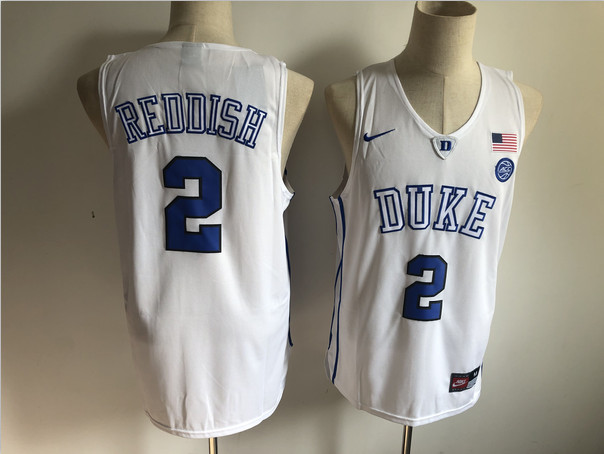 Personalized Duke Blue Devils 2 Cam Reddish White College Basketball Jersey