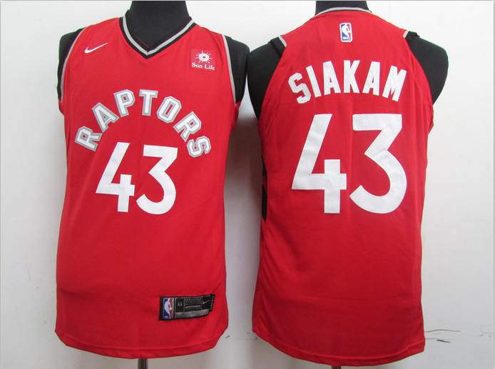 Personalized Raptors 43 Pascal Siakam Red Authentic Jersey