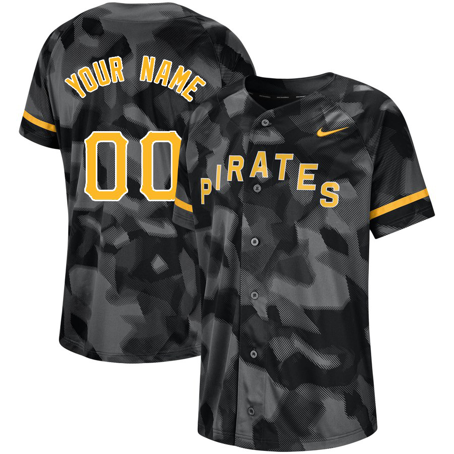 Personalized Pirates Black Camo Fashion Men’sized Jersey