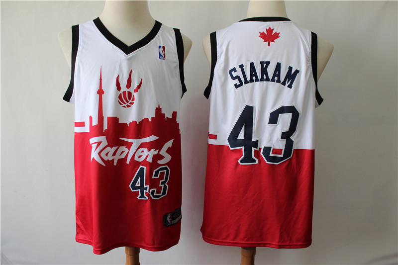 Personalized Raptors 43 Pascal Siakam White Red 2019 City DNA Swingman Jersey