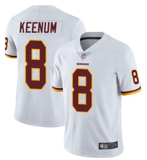 Personalized Men’s Case Keenum #8 Redskins White Color Rush Limited Jersey