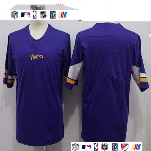 Personalized Vikings Blank Purple Untouchable Limited Jersey