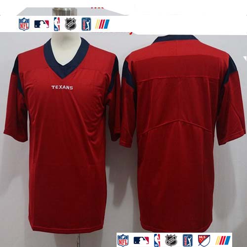 Personalized Texans Blank Red Untouchable Limited Jersey