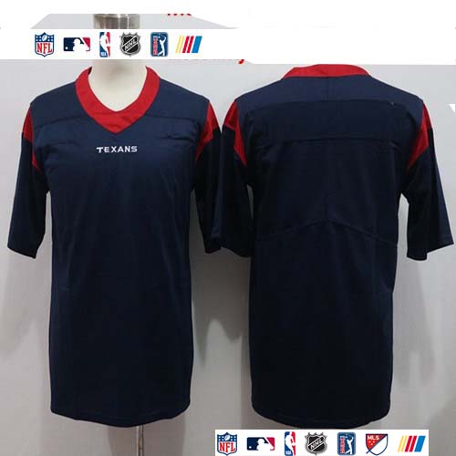 Personalized Texans Blank Navy Untouchable Limited Jersey