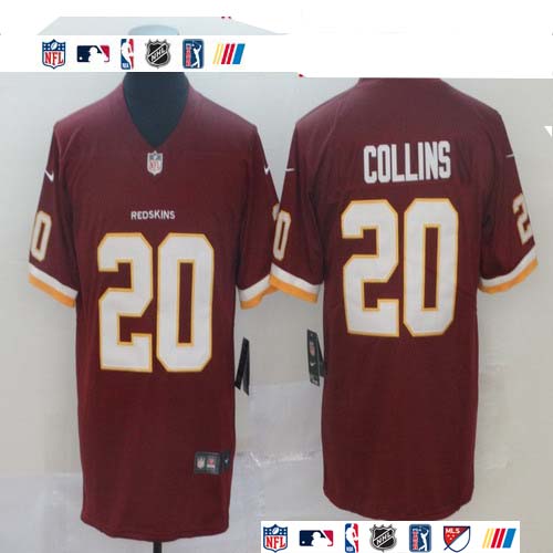 Personalized Redskins 20 Landon Collins Burgundy Untouchable Limited Jersey