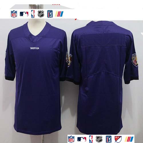 Personalized Ravens Blank Purple Untouchable Limited Jersey