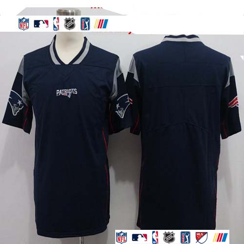 Personalized Patriots Blank Navy Untouchable Limited Jersey
