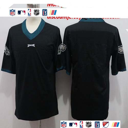 Personalized Eagles Blank Black Untouchable Limited Jersey