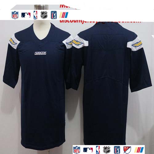 Personalized Chargers Blank Navy Untouchable Limited Jersey