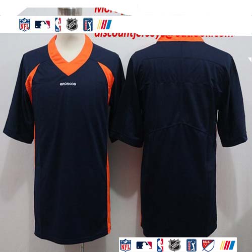 Personalized Broncos Blank Navy Untouchable Limited Jersey