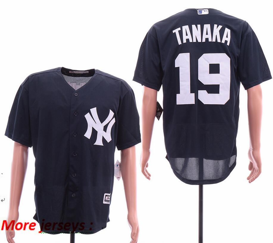 Personalized Yankees 19 Masahiro Tanaka Navy Cool Base Jersey