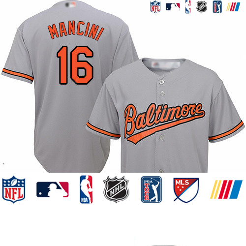 Personalized Orioles #16 Trey Mancini Grey New Cool Base Stitched Baseball Jersey