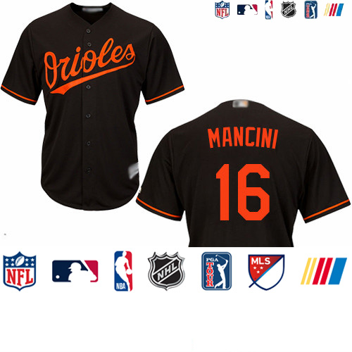 Personalized Orioles #16 Trey Mancini Black New Cool Base Stitched Baseball Jersey