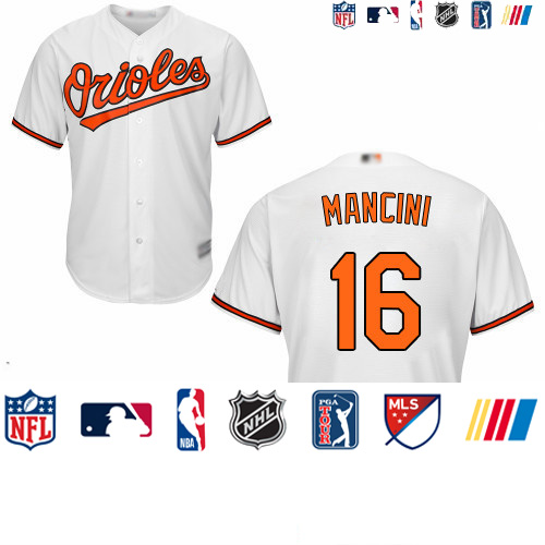 Personalized Orioles #16 Trey Mancini White New Cool Base Stitched Baseball Jersey