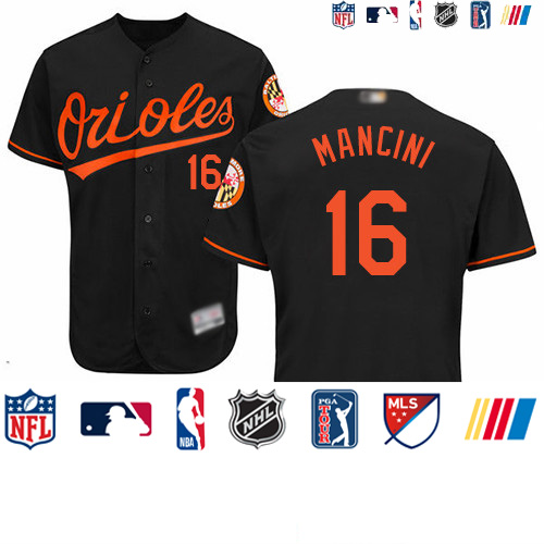 Personalized Orioles #16 Trey Mancini Black Flexbase Authentic Collection Stitched Baseball Jersey