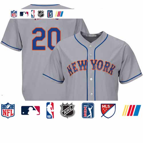 Personalized Mets #20 Pete Alonso Grey New Cool Base Stitched Baseball Jersey