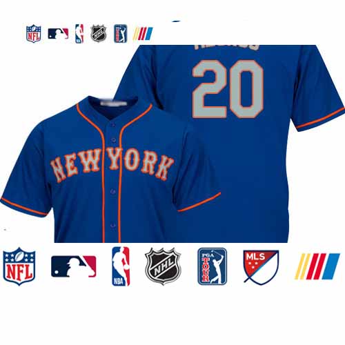 Personalized Mets #20 Pete Alonso Blue New Cool Base Alternate Home Stitched Baseball Jersey