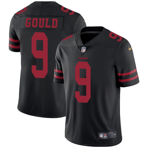 Personalized San Francisco 49ers #9 Robbie Gould Black NFL Untouchable Jersey
