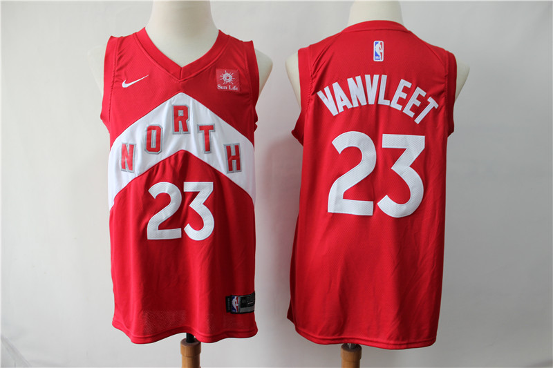 Personalized Raptors 23 Fred Vanvleet Red Earned Edition Swingman Jersey