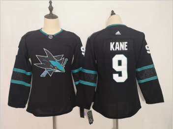 Personalized Youth Sharks 9 Evander Kane Black Youth Jersey