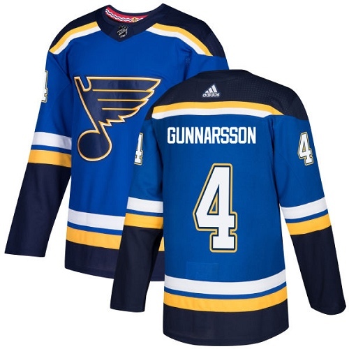 Personalized Blues 4 Carl Gunnarsson Blue Jersey