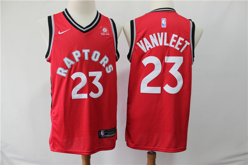 Personalized Raptors 23 Fred Vanvleet Red Swingman Jersey