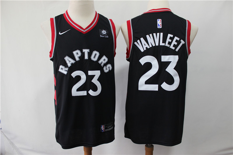 Personalized Raptors 23 Fred Vanvleet Black Swingman Jersey