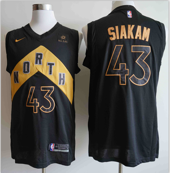 Personalized Raptors 43 Pascal Siakam Black City Edition Swingman Jersey