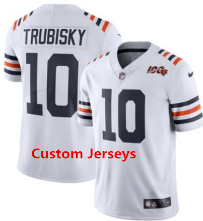 Personalized Custom Bears White Women 2019 100th Season Alternate Classic Untouchable Limited Jersey