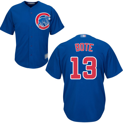 Personalized Cubs #13 David Bote Blue New Cool Base Stitched Baseball Jersey