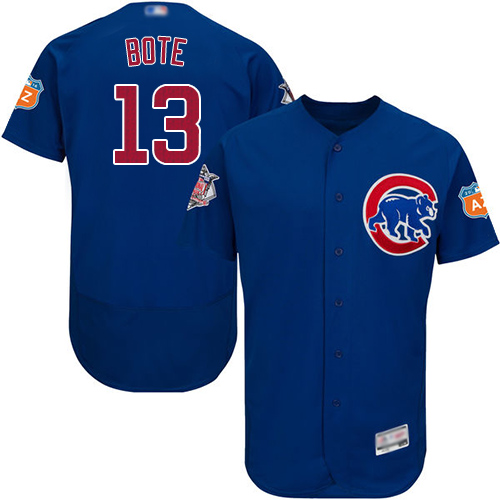 Personalized Cubs #13 David Bote Blue Flexbase Authentic Collection Stitched Baseball Jersey