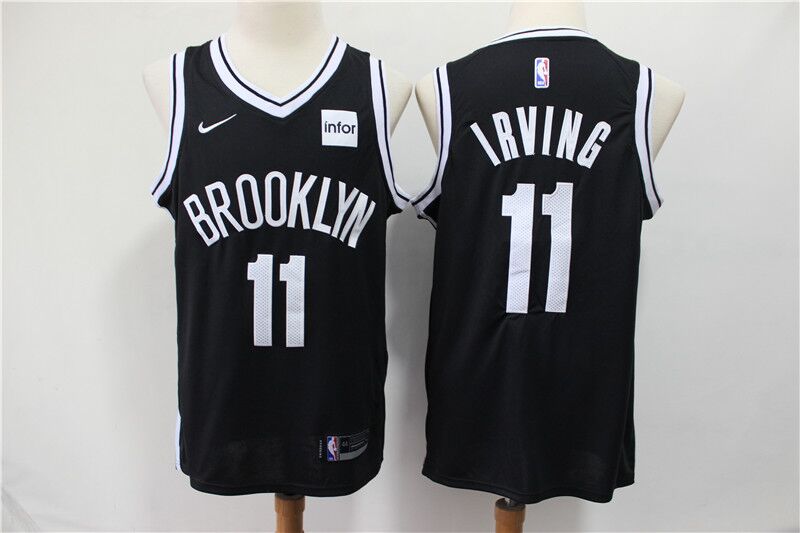 Personalized Nets 11 Kyrie Irving Black Swingman Jersey