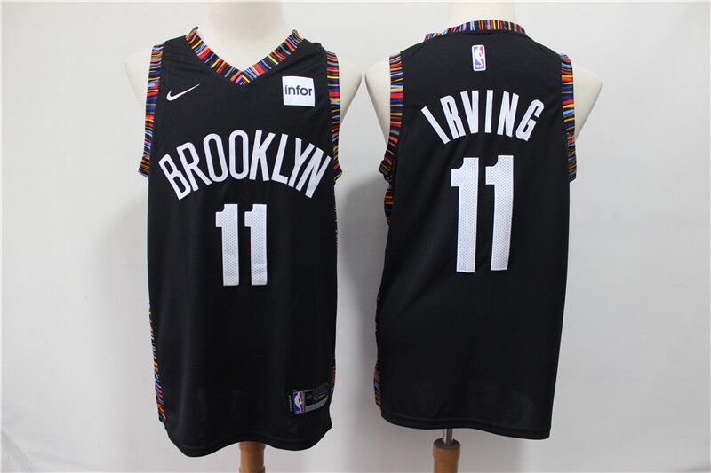 Personalized Nets 11 Kyrie Irving Black City Edition Swingman Jersey